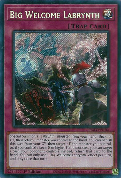 Big Welcome Labrynth [RA04-EN104] Secret Rare | The CG Realm