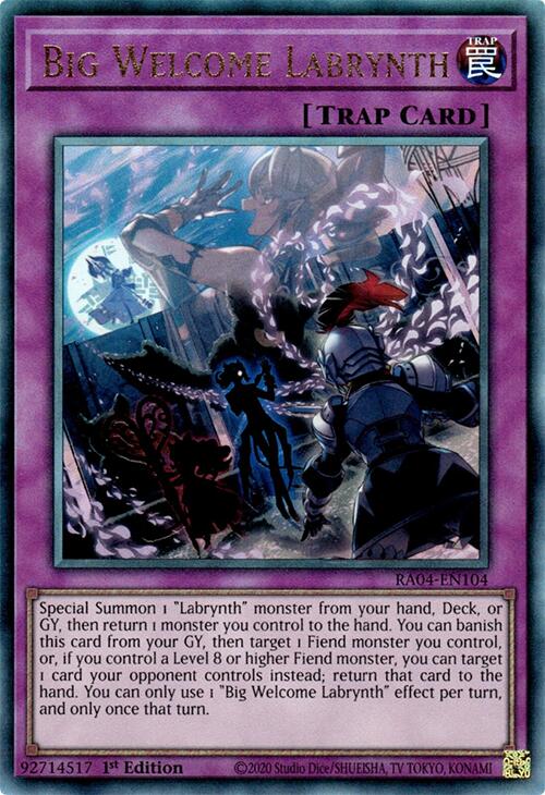 Big Welcome Labrynth [RA04-EN104] Prismatic Ultimate Rare | The CG Realm