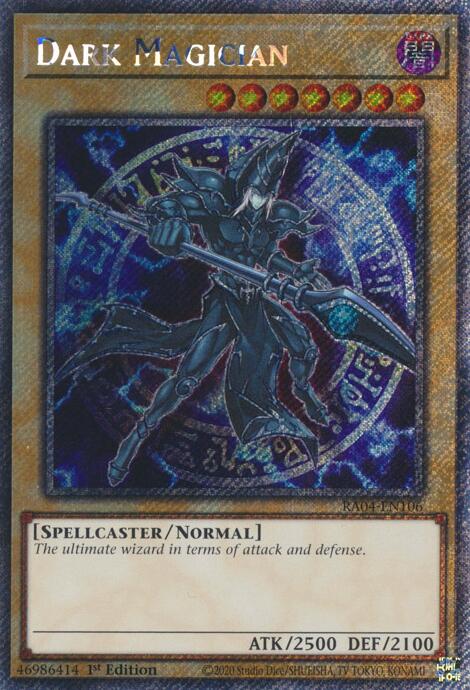 Dark Magician (6th Art) [RA04-EN106] Platinum Secret Rare | The CG Realm