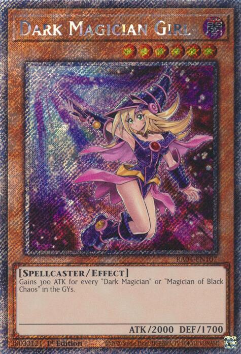 Dark Magician Girl (7th Art) [RA04-EN107] Platinum Secret Rare | The CG Realm