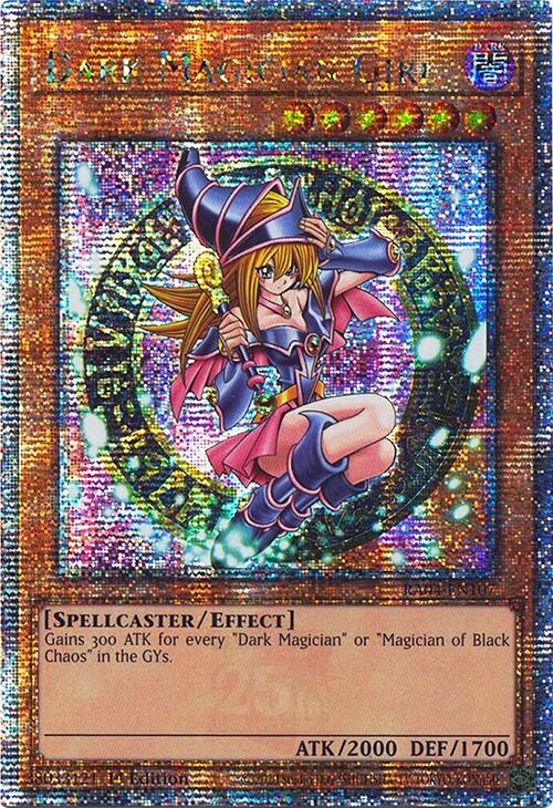 Dark Magician Girl (3rd Art) [RA04-EN107] Quarter Century Secret Rare | The CG Realm