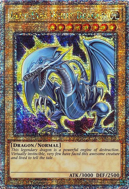 Blue-Eyes White Dragon (7th Art) [RA04-EN108] Quarter Century Secret Rare | The CG Realm