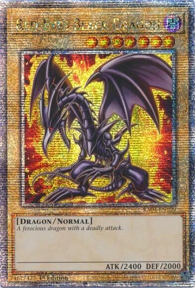 Red-Eyes Black Dragon (7th Art) [RA04-EN109] Quarter Century Secret Rare | The CG Realm