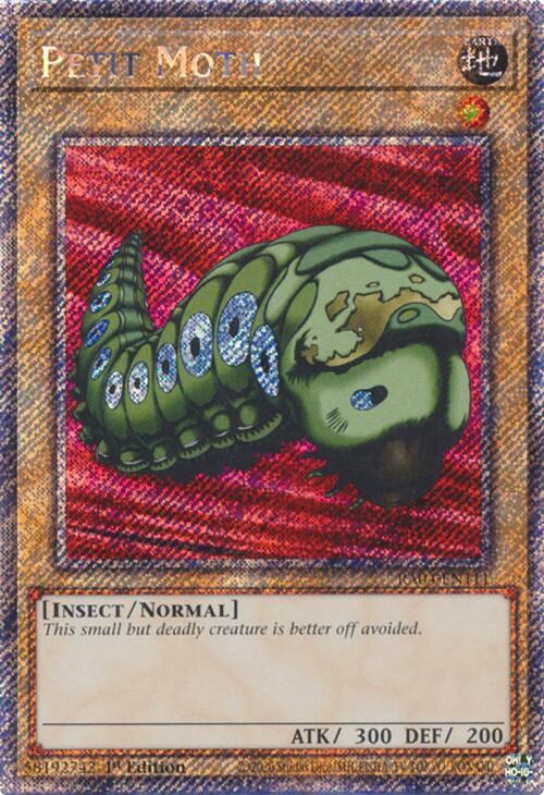 Petit Moth [RA04-EN111] Platinum Secret Rare | The CG Realm