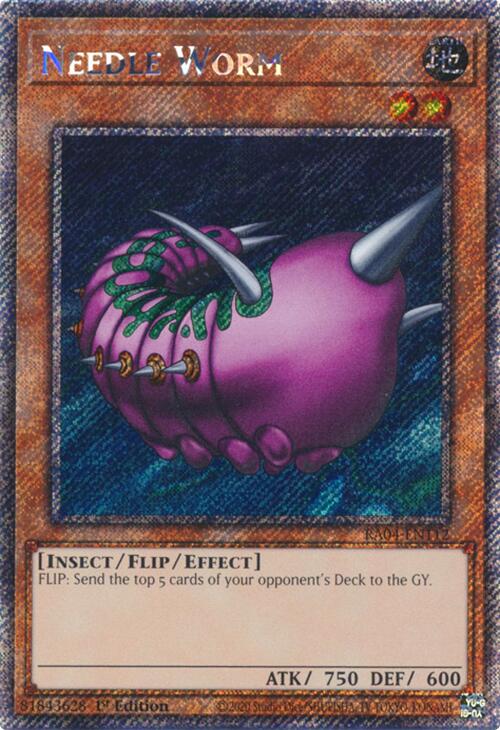 Needle Worm [RA04-EN112] Platinum Secret Rare | The CG Realm