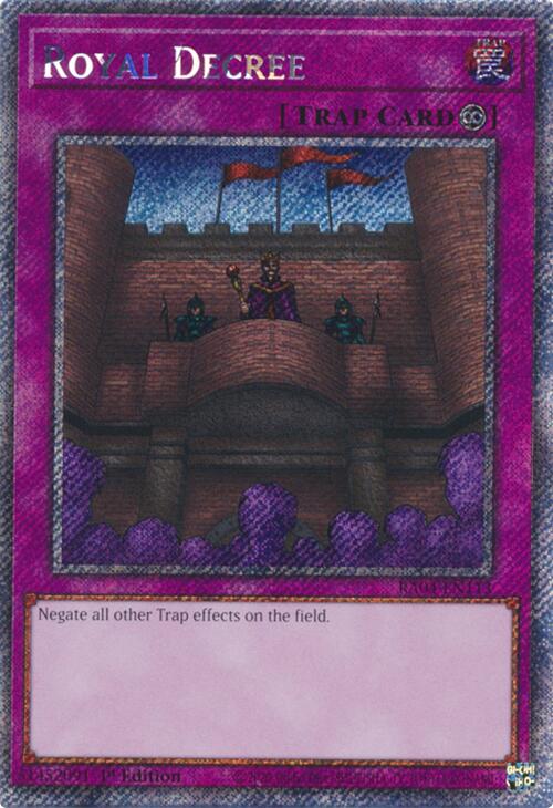 Royal Decree [RA04-EN113] Platinum Secret Rare | The CG Realm