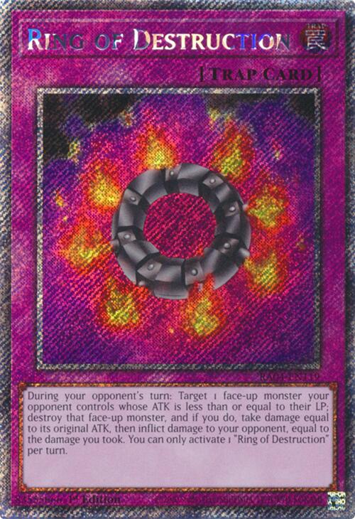 Ring of Destruction [RA04-EN119] Platinum Secret Rare | The CG Realm