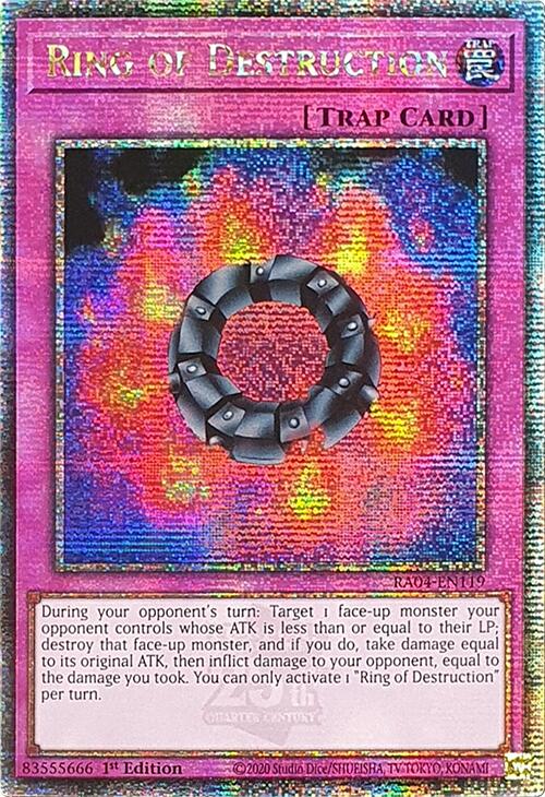 Ring of Destruction [RA04-EN119] Quarter Century Secret Rare | The CG Realm