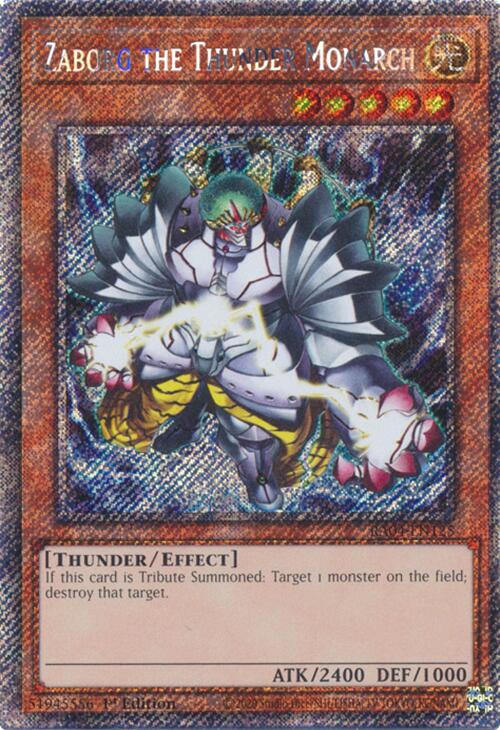 Zaborg the Thunder Monarch [RA04-EN125] Platinum Secret Rare | The CG Realm