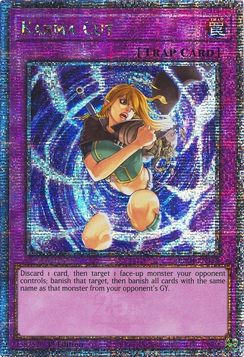 Karma Cut [RA04-EN128] Quarter Century Secret Rare | The CG Realm