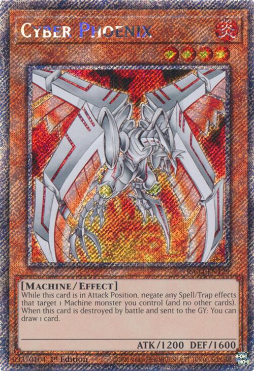 Cyber Phoenix [RA04-EN129] Platinum Secret Rare | The CG Realm