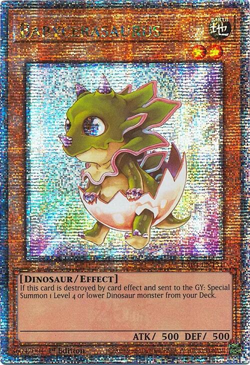 Babycerasaurus [RA04-EN131] Quarter Century Secret Rare | The CG Realm