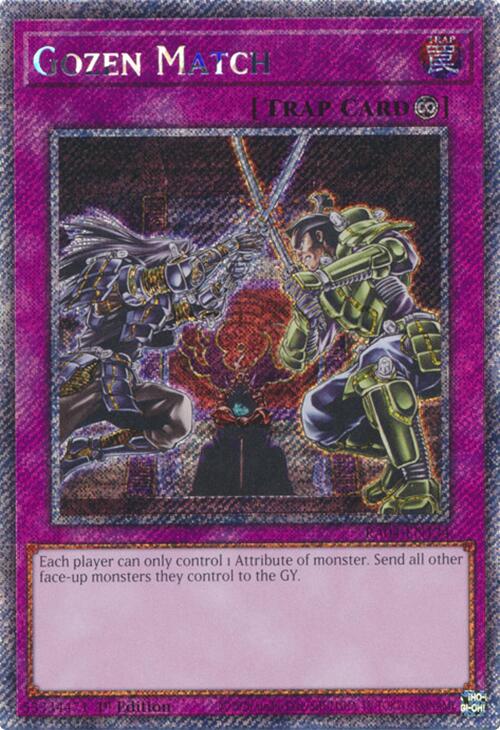 Gozen Match [RA04-EN134] Platinum Secret Rare | The CG Realm