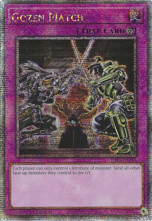 Gozen Match [RA04-EN134] Quarter Century Secret Rare | The CG Realm