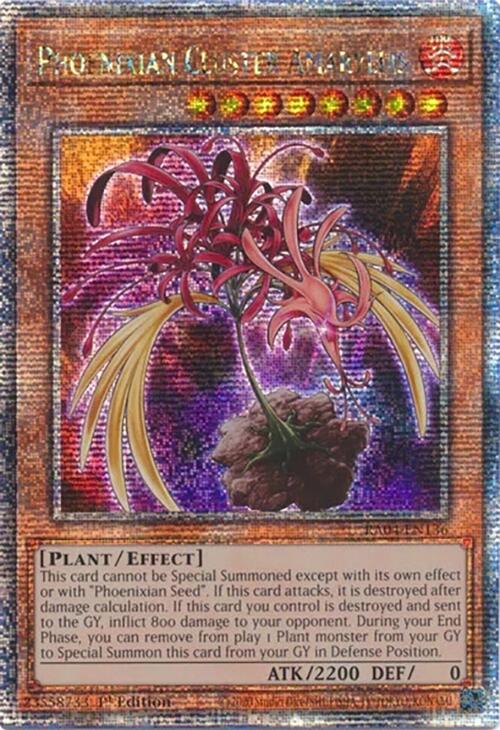 Phoenixian Cluster Amaryllis [RA04-EN136] Quarter Century Secret Rare | The CG Realm