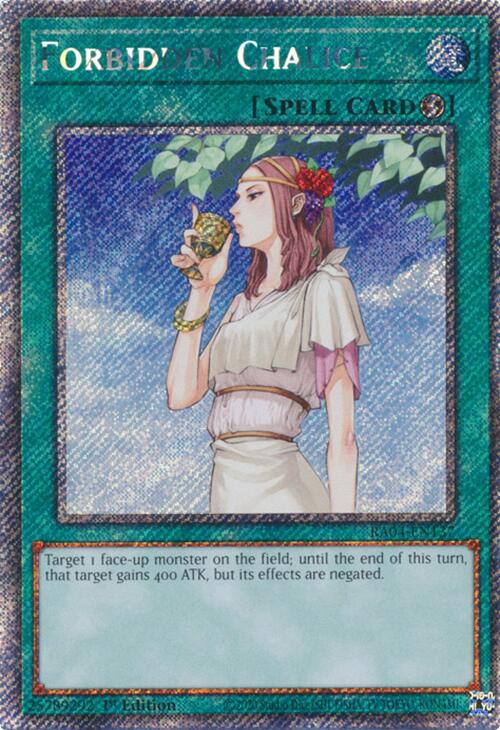 Forbidden Chalice [RA04-EN137] Platinum Secret Rare | The CG Realm