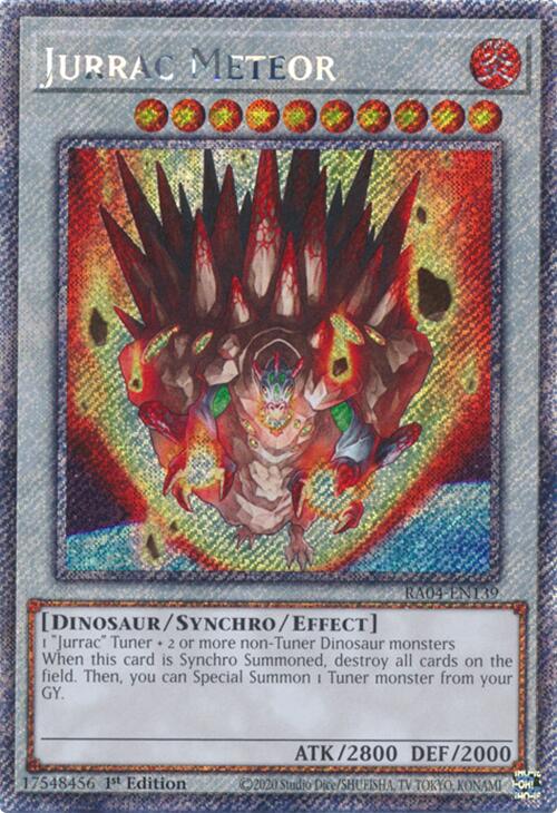 Jurrac Meteor [RA04-EN139] Platinum Secret Rare | The CG Realm