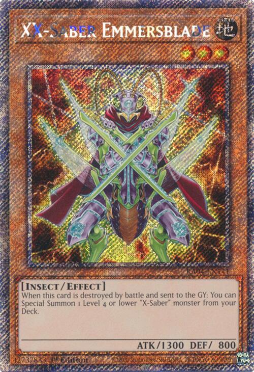 XX-Saber Emmersblade [RA04-EN141] Platinum Secret Rare | The CG Realm