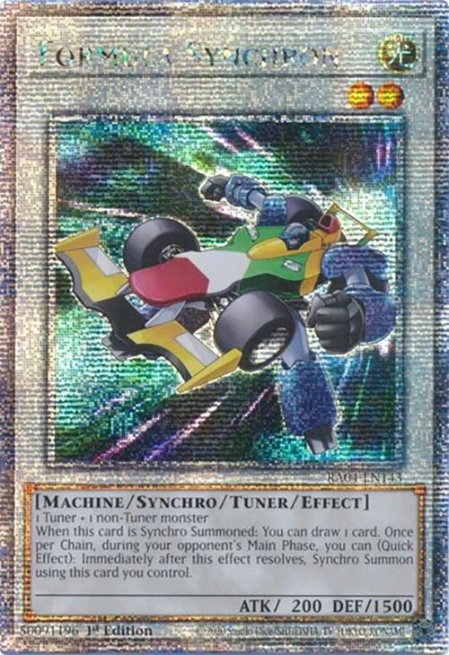 Formula Synchron [RA04-EN143] Quarter Century Secret Rare | The CG Realm