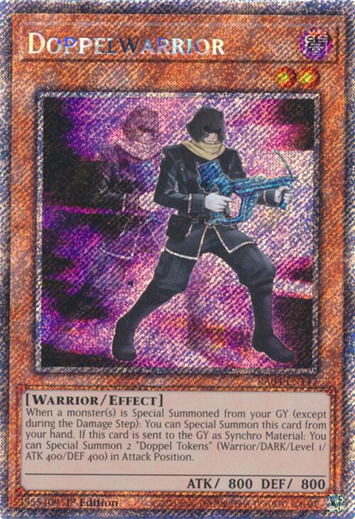 Doppelwarrior [RA04-EN147] Platinum Secret Rare | The CG Realm