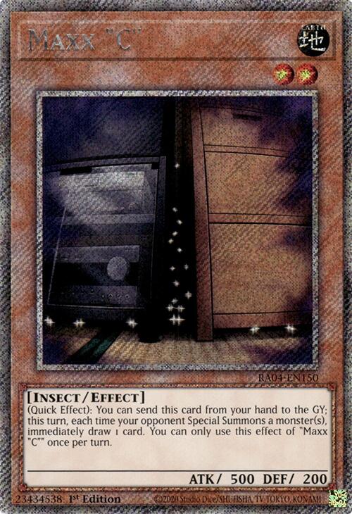 Maxx "C" [RA04-EN150] Platinum Secret Rare | The CG Realm