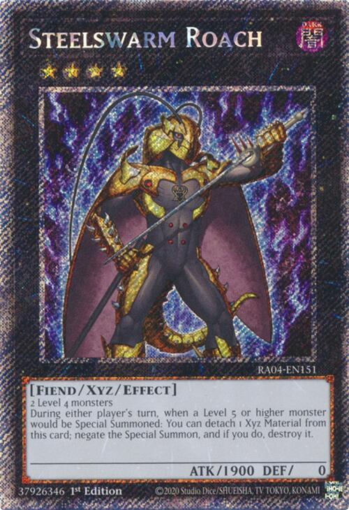 Steelswarm Roach [RA04-EN151] Platinum Secret Rare | The CG Realm