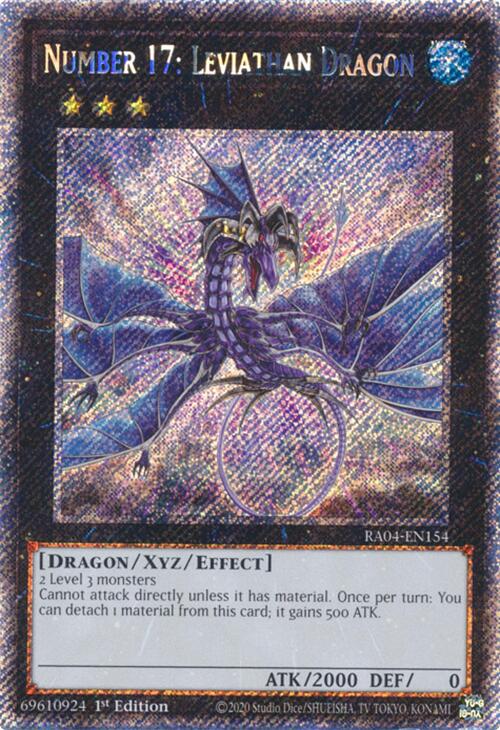 Number 17: Leviathan Dragon [RA04-EN154] Platinum Secret Rare | The CG Realm