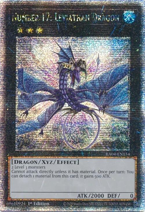Number 17: Leviathan Dragon [RA04-EN154] Quarter Century Secret Rare | The CG Realm