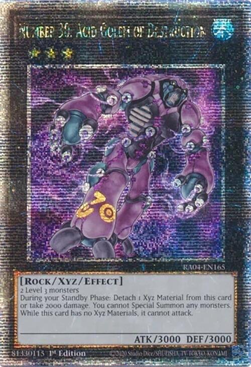 Number 30: Acid Golem of Destruction [RA04-EN165] Quarter Century Secret Rare | The CG Realm
