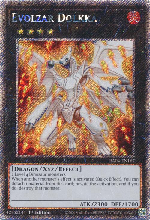 Evolzar Dolkka [RA04-EN167] Platinum Secret Rare | The CG Realm
