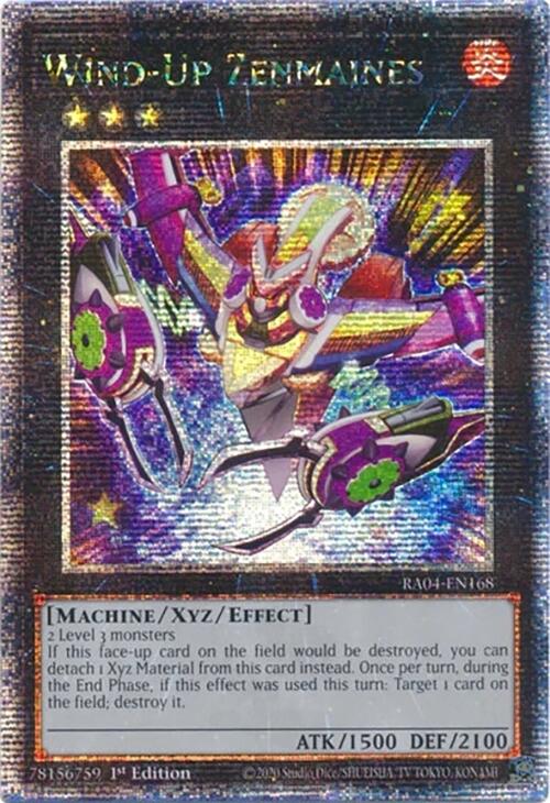 Wind-Up Zenmaines [RA04-EN168] Quarter Century Secret Rare | The CG Realm