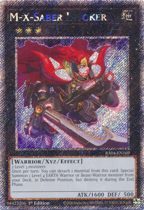 M-X-Saber Invoker [RA04-EN169] Platinum Secret Rare | The CG Realm
