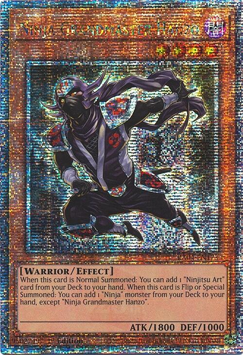 Ninja Grandmaster Hanzo [RA04-EN173] Quarter Century Secret Rare | The CG Realm