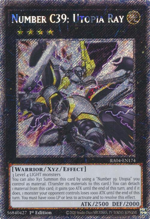 Number C39: Utopia Ray [RA04-EN174] Platinum Secret Rare | The CG Realm