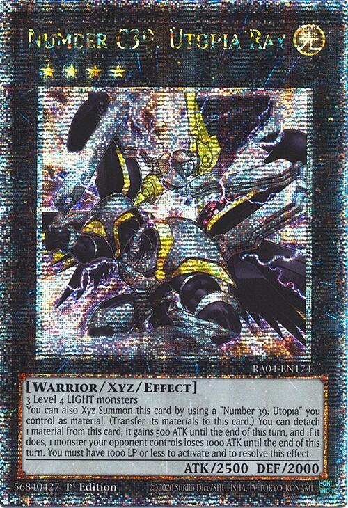 Number C39: Utopia Ray [RA04-EN174] Quarter Century Secret Rare | The CG Realm