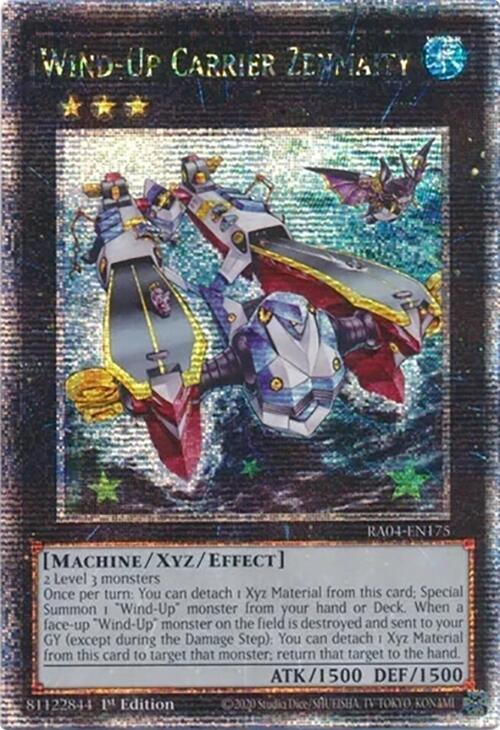 Wind-Up Carrier Zenmaity [RA04-EN175] Quarter Century Secret Rare | The CG Realm