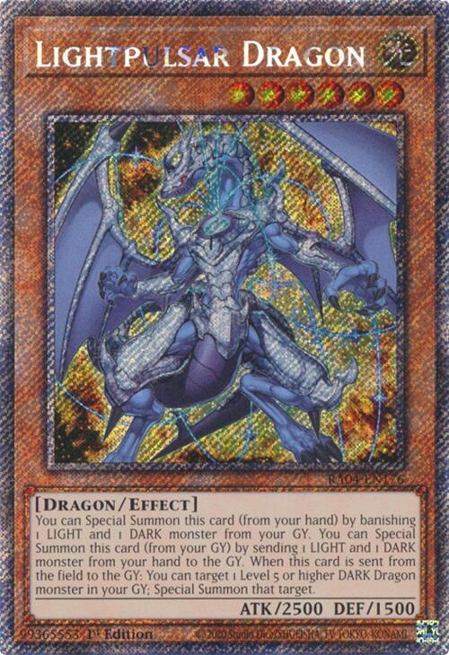 Lightpulsar Dragon [RA04-EN176] Platinum Secret Rare | The CG Realm