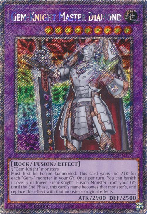 Gem-Knight Master Diamond [RA04-EN178] Platinum Secret Rare | The CG Realm