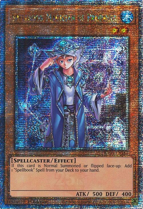 Spellbook Magician of Prophecy [RA04-EN183] Quarter Century Secret Rare | The CG Realm