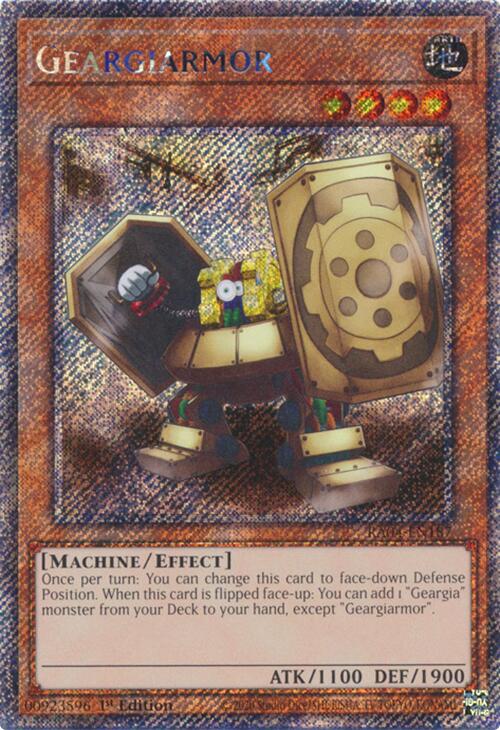 Geargiarmor [RA04-EN187] Platinum Secret Rare | The CG Realm