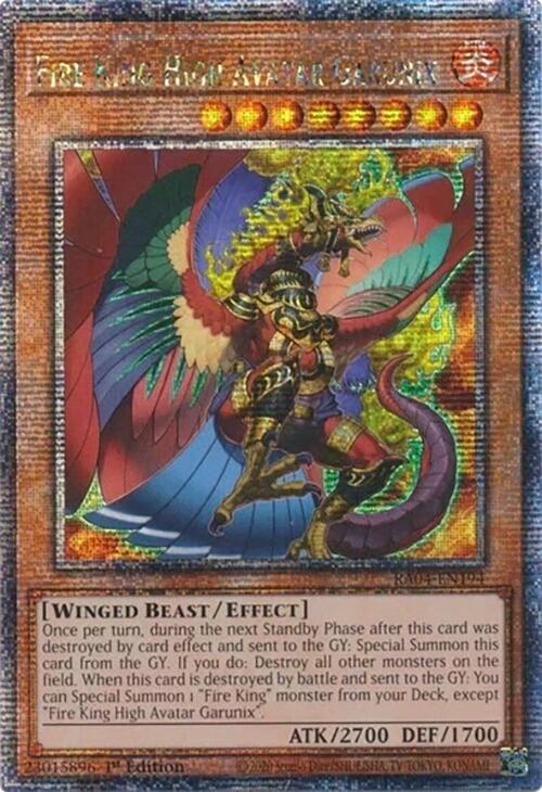Fire King High Avatar Garunix [RA04-EN194] Quarter Century Secret Rare | The CG Realm