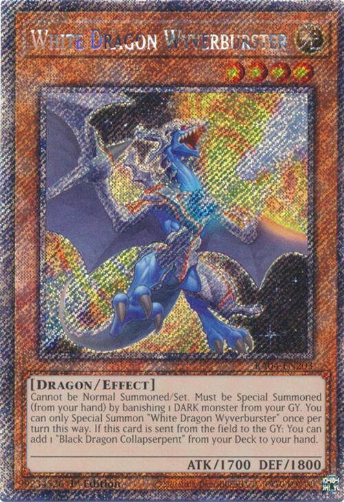White Dragon Wyverburster [RA04-EN203] Platinum Secret Rare | The CG Realm