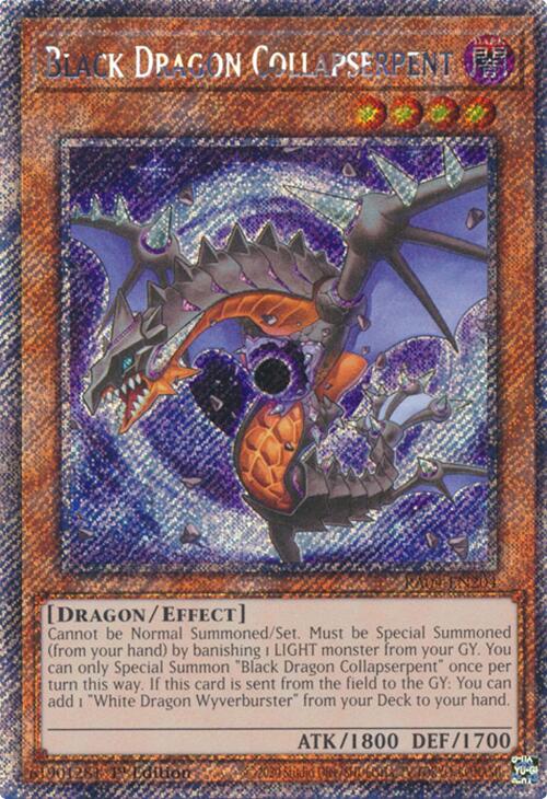 Black Dragon Collapserpent [RA04-EN204] Platinum Secret Rare | The CG Realm