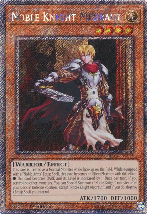 Noble Knight Medraut [RA04-EN205] Platinum Secret Rare | The CG Realm