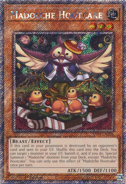 Madolche Hootcake [RA04-EN206] Platinum Secret Rare | The CG Realm