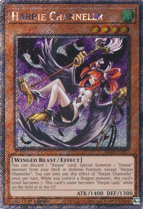 Harpie Channeler [RA04-EN207] Platinum Secret Rare | The CG Realm