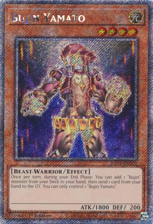 Bujin Yamato [RA04-EN209] Platinum Secret Rare | The CG Realm