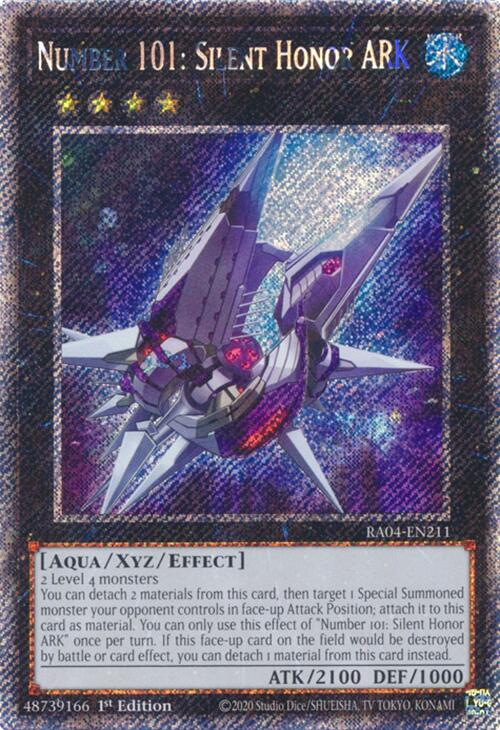 Number 101: Silent Honor ARK [RA04-EN211] Platinum Secret Rare | The CG Realm