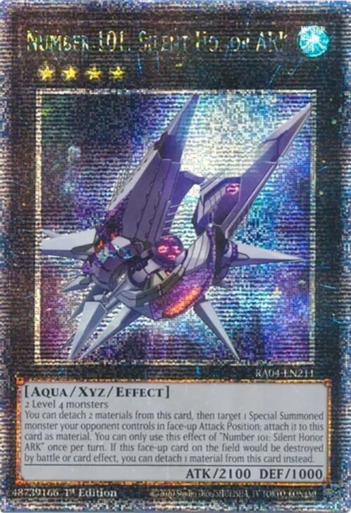 Number 101: Silent Honor ARK [RA04-EN211] Quarter Century Secret Rare | The CG Realm