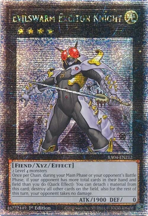 Evilswarm Exciton Knight [RA04-EN212] Quarter Century Secret Rare | The CG Realm